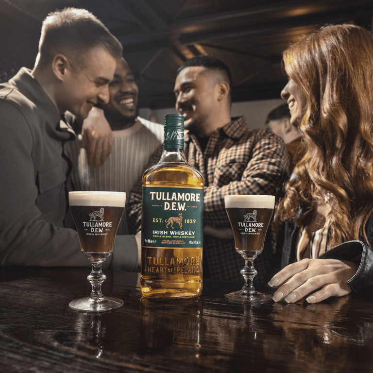 Tullamore D.E.W. Original Irish Whiskey, 750ml Glass Bottle, 40