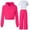 1RD339, variant on XAOFW Girls Outfits 2 Piece Hooded Fuzzy Tracksuit Comfy Athletic Long Sleeve Solid Color Top Pants Play Trendy Casual Holiday Vacation Clothing Sets