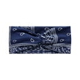 thumbnail image 1 of Cinta de yoga, banda elástica ancha, absorbe el sudor, ideal para ejercicio, correr, escuchar música, entrenar en casa, duradera, lavable, de algodón, para mujer, deportes, gimnasio, 1 of 7