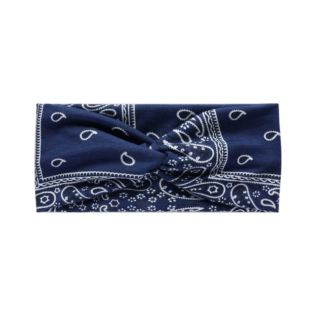 Cinta de yoga, banda elástica ancha, absorbe el sudor, ideal para ejercicio, correr, escuchar música, entrenar en casa, duradera, lavable, de algodón, para mujer, deportes, gimnasio