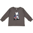 thumbnail image 3 of Inktastic US Flag Westie Boys or Girls Long Sleeve Toddler T-Shirt, 3 of 5