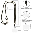 thumbnail image 3 of AHABIPERS Phone Lanyard, Universal Crossbody Phone Nylon Lanyards, Adjustable Shoulder Neck Straps - Green, 3 of 8