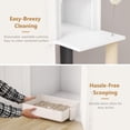 thumbnail image 5 of 2-in-1 Cat Tree with Hidden Litter Box Enclosure, Wooden Cat Tower & Litter Box Cabinet – Scratching Posts, Cat Condo Cave, Storage, Washable Cushion, 5 of 8