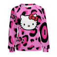 thumbnail image 4 of Hello Kitty Women's Casual Crew Neck Sweatshirt Long Sleeve Pullover Tops, 4 of 8