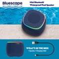 thumbnail image 4 of Bluescape Mini Portable Bluetooth Speaker, IPX7 Waterproof Wireless Speaker, Black with LED Lights, 4 of 9