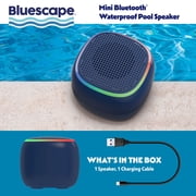 Bluescape Mini Portable Bluetooth Speaker, IPX7 Waterproof Wireless Speaker, Black with LED Lights