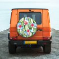 thumbnail image 6 of Goofa Flowers and Cactus Pattern Universal Tire Cover for Jeep, SUV, Truck, and Trailer – Waterproof, UV-Resistant,Easy to Install, Fits 14"-17" Tires-15 inch, 6 of 6