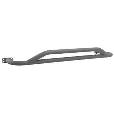 Heavy Duty Rocker Guards - TrailFX J006 Black Rocker Guard
