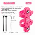 thumbnail image 3 of ROCKBROS Bike Bottle Cage Mount Adaptor Silicone Adjustable Free Punching Holder Strap Kettle Holder Rack, 3 of 14