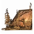 thumbnail image 3 of Meyda 148975 34 in. Deer Through The Trees Oblong Pendant, Antique Copper & Silver Mica, 3 of 7