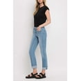 thumbnail image 5 of Flying Monkey - Mid Rise Single Cuffed Crop Slim Straight Jean - F4121, 5 of 7