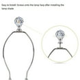 thumbnail image 7 of 2Pcs Faceted Clear Crystal Glass Ball Finial Lamp Top Cap Screw with Base Threaded Diamond Table Floor Lampshade Finials Topper Knob Decoration, 7 of 7