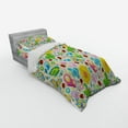 thumbnail image 2 of Ambesonne Cartoon Bedding Set 3 Pcs, Spring Flowers Bugs, Twin, Multicolor, 2 of 2