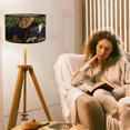 thumbnail image 6 of Retro Style Flower Printing Lampshade Chinese Style Wall Lamp Shade Vintage Ceiling Light Lamp Cover Home Decor Light Shades, 6 of 7