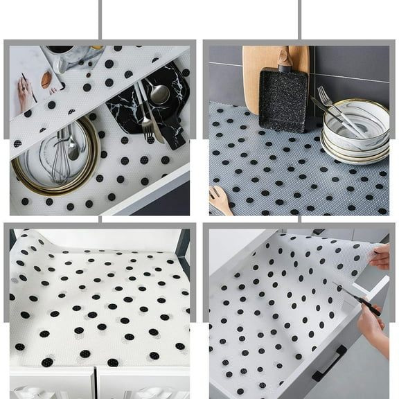 FUEENIRVA Drawer Liners for Kitchen Drawer Liner EVA Easy to Clean Homeowners Office Roll