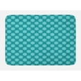 thumbnail image 1 of Flower Bath Mat, South Blossoming Nature Theme in Blue Shades Bohemian Motifs Design, Plush Bathroom Decor Mat with Non Slip Backing, 29.5" X 17.5", Pale Blue White Teal, by Ambesonne, 1 of 2