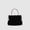 black, variant on Mini Folded Cloud Bag with Rhinestone Chain Strap, Sweet and Fresh Style PU Leather Crossbody Bag for Women, Daily Outfit Essential