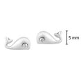 thumbnail image 3 of Ocean's Happiness Little Whale Sterling Silver Post Stud Earrings, 3 of 5