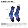 thumbnail image 6 of Uemuo Starry Sky Wall Flying Tiger Pattern Women's Crew Socks, Soft Durable Breathable Moisture-Wicking with Odor Control Cotton socks, 6 of 9