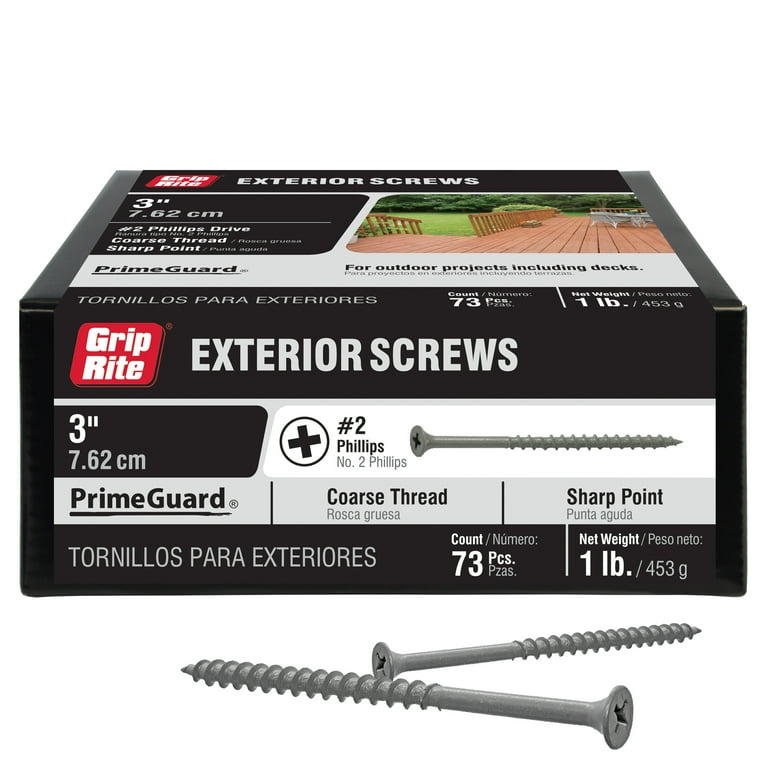 Grip-Rite PrimeGuard Ten 8 x 3-in Polymer Deck Screws (25-lb) Grip-Rite PrimeGuard Ten 8 x 3-in Polymer Deck Screws (25-lb)