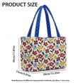 thumbnail image 7 of Pzuqiu Colorful Flower Large Capacity Quilted Tote Bag for Women Blue Diamond Puffer Shoulder Handbag, Lightweight Laptop Tote for Work, Travel, Shopping, College, Everyday Use, 7 of 7