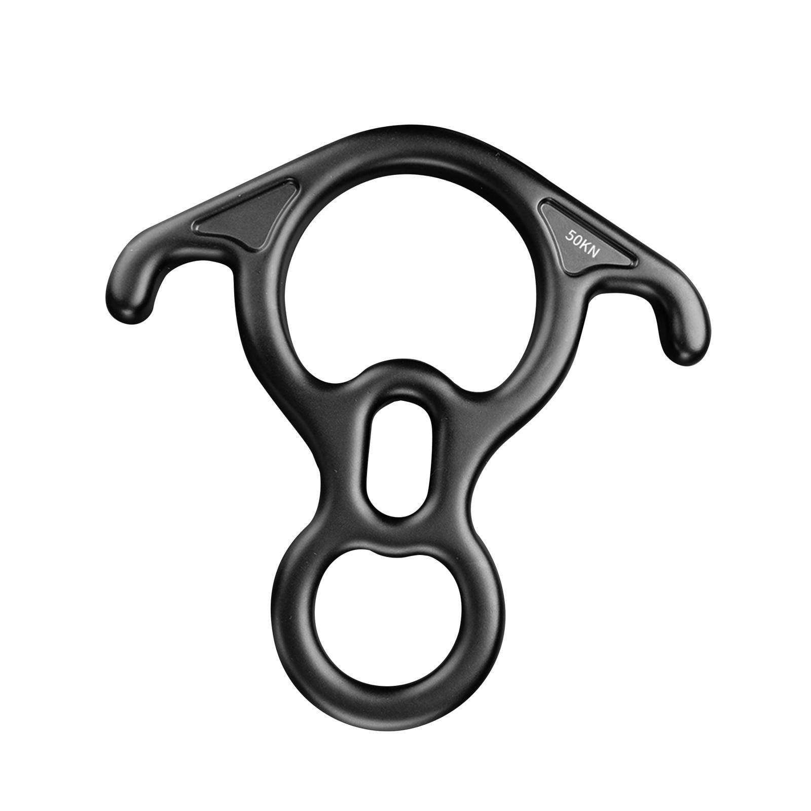 GARENDE 50kN Descender Belay Device for Caving Expansion Rope Rappel Black
