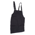 thumbnail image 4 of Kitchen Apron Black Apron Polyester Pockets Adjustable Strap Unisex Apron for Home Commercial Coffee Shop Restaurants, 4 of 16