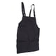 thumbnail image 4 of Delantal de cocina Delantal negro Bolsillos de poliéster Correa ajustable Delantal unisex para el hogar Comercial Cafetería Restaurantes, 4 of 10