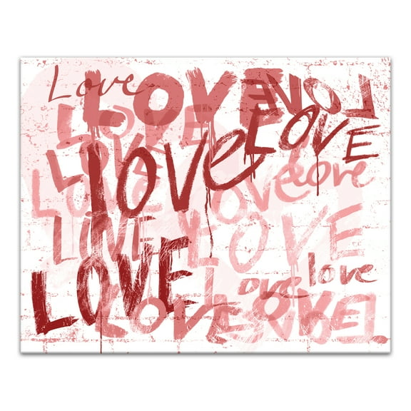 Creative Products Love Graffiti 20 x 16 Canvas Wall Art