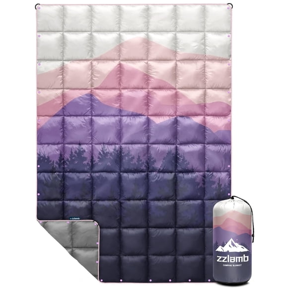 Manta de camping zzlamb, 132 x 191 cm, ligera y cálida