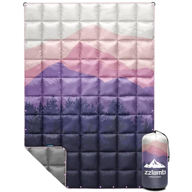 Manta de camping zzlamb, 132 x 191 cm, ligera y cálida