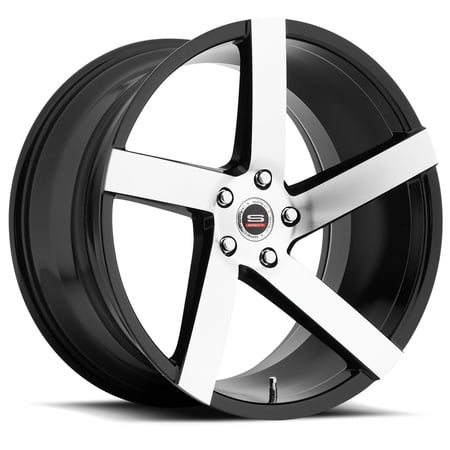 Spec-1 SPM-80 22x10.5 5x115 +20 Cb 74.1 Gloss Black & Machined