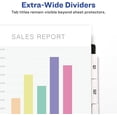 thumbnail image 2 of Big Tab Extra-Wide White Insertable Dividers, 2 of 8