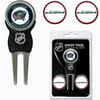 Team Golf NHL Columbus Blue Jackets Divot Tool Pack With 3 Golf Ball Markers