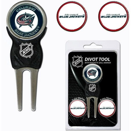 UPC 637556137456 product image for Team Golf NHL Columbus Blue Jackets Divot Tool Pack With 3 Golf Ball Markers | upcitemdb.com