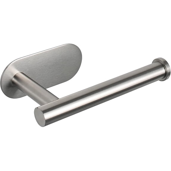 Ounalong Self Adhesive Toilet Paper Holder, Premium Thicken SUS304 Stainless Steel Rustproof No-Drill Toilet Roll Holder for Bathroom, Kitchen & Washroom