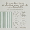 thumbnail image 2 of over&back Woven Striped Cloth Napkins - Washable Napkins Set for Mixing, Matching, and Creating a Custom Home Decor Tablescape - Green, 2 of 11