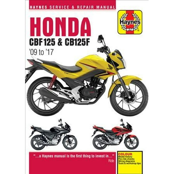 Pre-Owned Honda CBF125 (09-17) Haynes Repair Manual ^