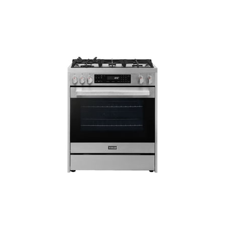 ROBAM 30 in. 5 Burner Slide-In Dual Fuel Range with Air Fry and Convection in Stainless Steel with Touch Button and Self Clean
