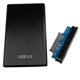 thumbnail image 2 of Carcasa de aluminio con de 2,5 pulgadas USB3.0 HDD 6Gbps negro CUTICAT Caja de disco duro, 2 of 5