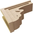 thumbnail image 6 of 8"W x 24"D x 16"H Classic Highland Rough Cedar Woodgrain TimberThane Corbel, Primed Tan, 6 of 6
