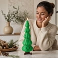 thumbnail image 7 of Cififendec 2Pcs Christmas Tree Flameless Candle Lights, 11.42 Inch Remote Controlled LED Taper Candles For Mantel And Table Display, 7 of 7