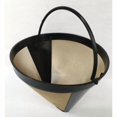 thumbnail image 2 of PinesC Gold Stainless Steel Coffee Filter Permanent Coffee Filter Rust Resistant Reusable Corrosion Reusable Coffee Dripper for Coffee Machine Kitchen Office Cafe Bakery, 2 of 4