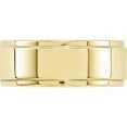 thumbnail image 2 of 10K Yellow Gold 10Ky 8mm Flat With Step Edge Band Size 7.5 Made In United States 1fle080-7.5, 2 of 5