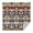 Vibrant Floral Pattern, variant on Multicolor Ethnic Floral Pattern Square Tablecloth,Waterproof Square Table Cover,Wipeable Spillproof Washable Table Cover for Home Kitchen Party Decor 42"X42"(107x107cm)