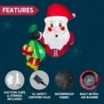 thumbnail image 5 of 3.5 FT Tall Christmas Inflatable Santa with Gift Bags Broke Out from Window, Blow Up Inflatable with Build-in LED for Window Decor, Xmas Party Indoor, Outdoor, Yard, Garden, Lawn Decoration, 5 of 7