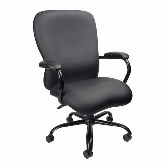 Executive Chair, Vinyl Black, Height 42-1/2" to 45-1/2"