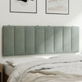 thumbnail image 1 of vidaXL Coussin de Tête de Lit Gris Clair 137 cm Velours, 1 of 5