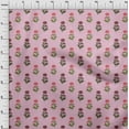 thumbnail image 3 of oneOone Silk Tabby Blush Pink Fabric Floral Block Sewing Fabric By The Yard Printed Diy Cloth Sewing Supplies 42 Inches Wide, 3 of 4