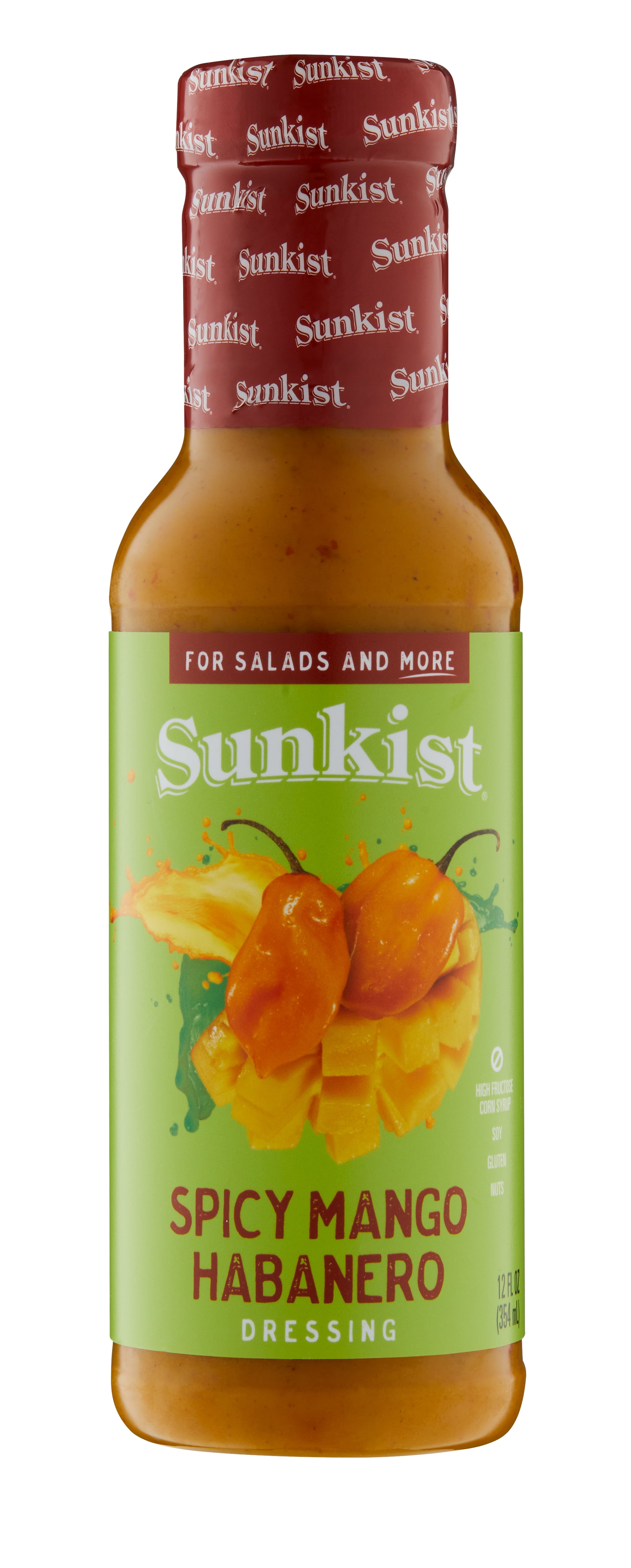 Sunkist Gluten-Free, Mango Habanero Salad Dressing, 12 oz